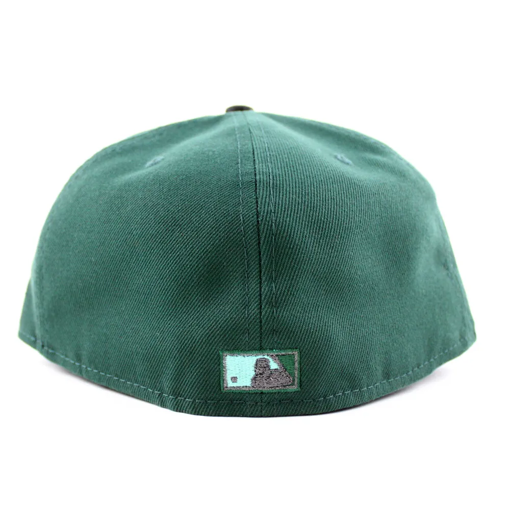 Milwaukee Brewers 1982 World Series New Era 59Fifty Fitted Hat (GITD Dark Green Black Gray Under Brim)