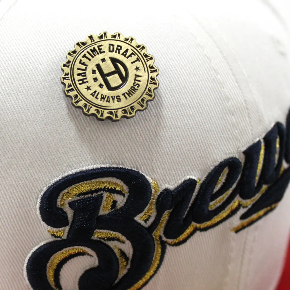 Milwaukee Brewers 2002 All-Star Game New Era 59Fifty Fitted Hat (Halftime Cheer Pack White Red 3M Under Brim)