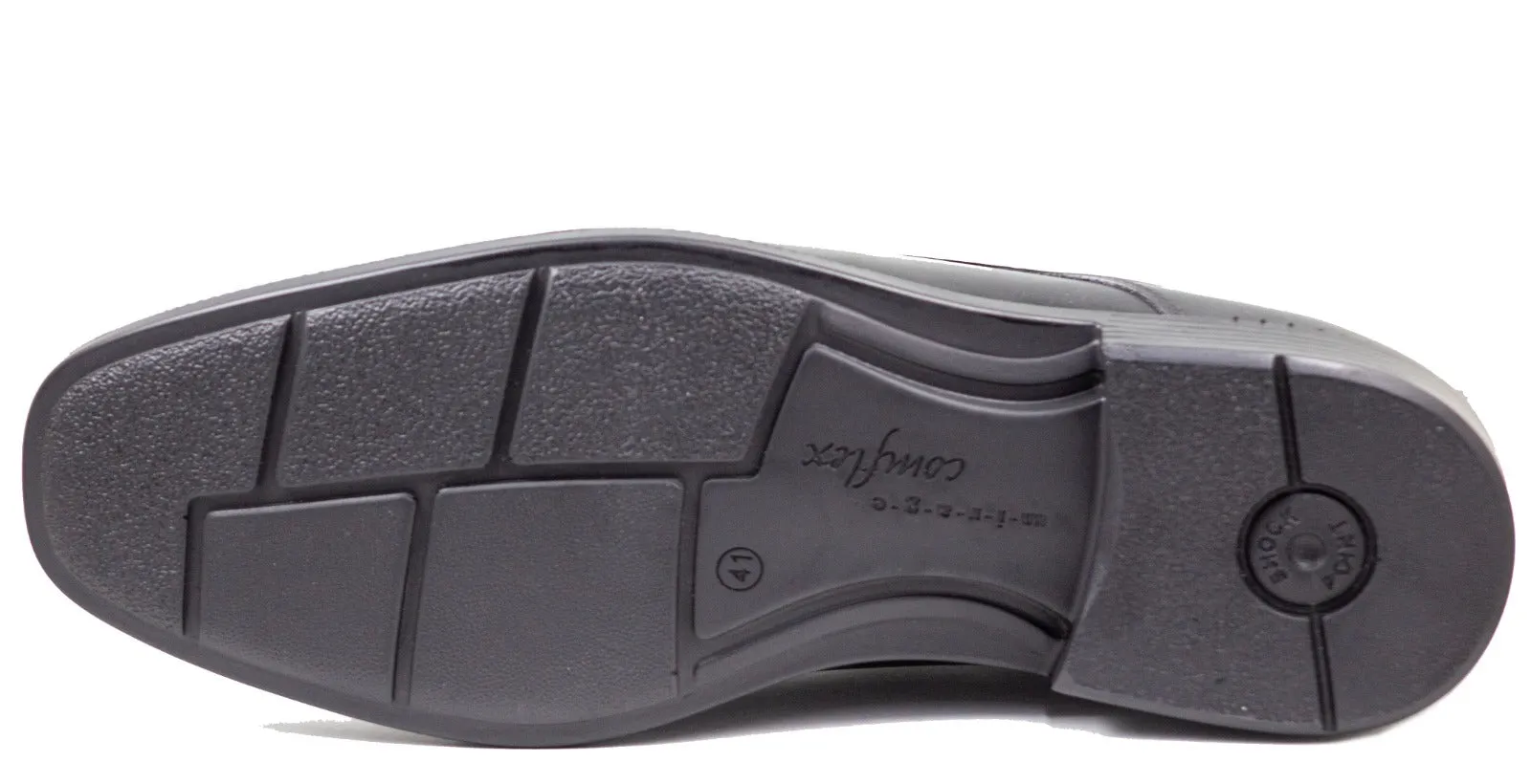Mirage Comflex Men's Black Dress Rubber Sole 7560