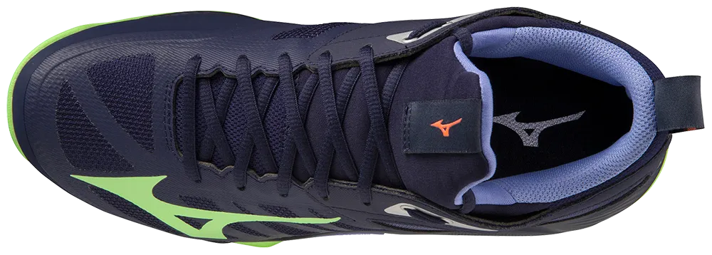 Mizuno Unisex's Wave Dimension - Evening Blue/Techno Green/Iolite