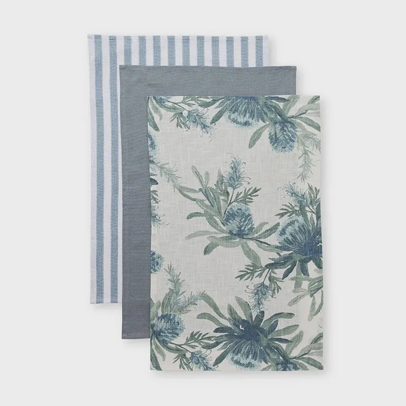Moama Blue Tea Towel Set of 3