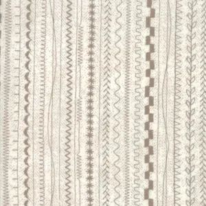 Moda Fabric - Maven Stitches - Taupe by the yard 2238