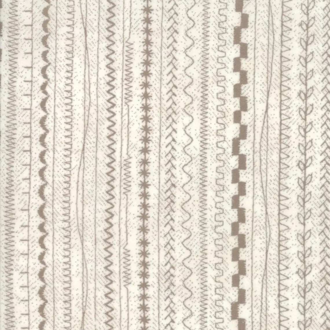 Moda Fabric - Maven Stitches - Taupe by the yard 2238