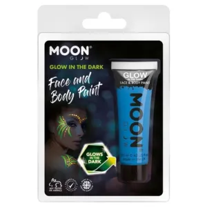 Moon Glow Glow In The Dark Face Paint, Blue