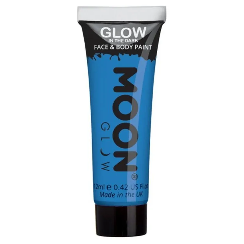 Moon Glow Glow In The Dark Face Paint, Blue