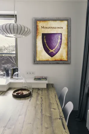 Mordenkeinen Heraldry of Greyhawk Anna Meyer Cartography Canvas Art Print