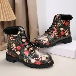 Multi-color Printing Fashion Martin Boots