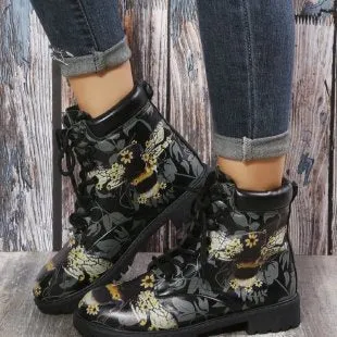 Multi-color Printing Fashion Martin Boots