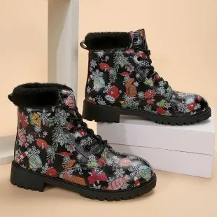 Multi-color Printing Fashion Martin Boots