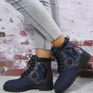 Multi-color Printing Fashion Martin Boots