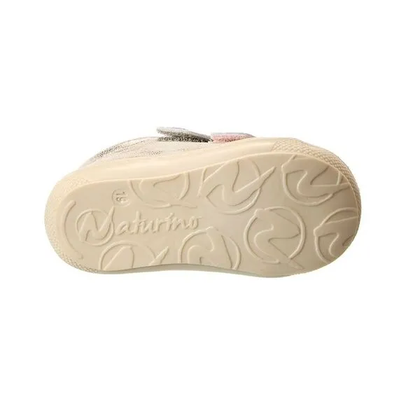 Naturino Corkel Monet Leather First Walker, Silver