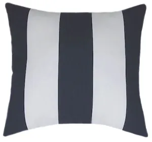 Nautical Navy Indoor Striped Pillow