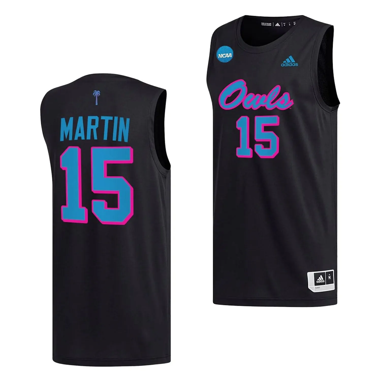 NCAAB Alijah Martin Florida Atlantic Owls 15 Jersey