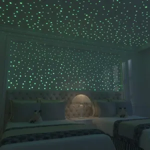 New Addie & Emma's Glow In The Dark Stars: 824 Realistic 3D Stars For Ceiling Or Walls In 4 Sizes – Twice The Glow Powder To Glow Brighter And Longer – More Realistic Looking Than Typical Glow In The Dark Stickers