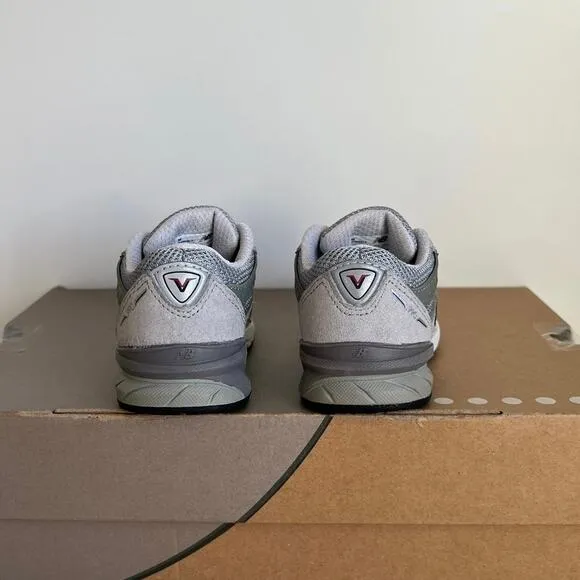 New Balance 990 V5 Grey/White Toddler Sneakers- SZ 7 C