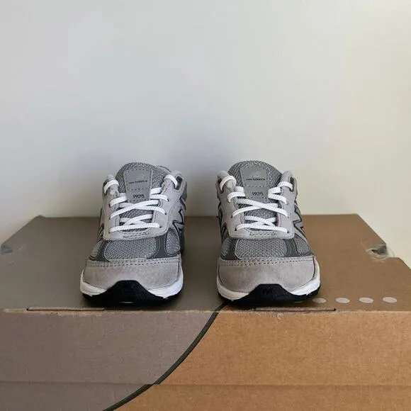 New Balance 990 V5 Grey/White Toddler Sneakers- SZ 7 C