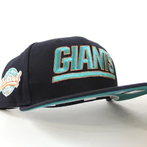 NEW YORK GIANTS PRO BOWL 1986 59Fifty New Era Fitted Hat (GITD Navy M Copper Aqua Under Brim)