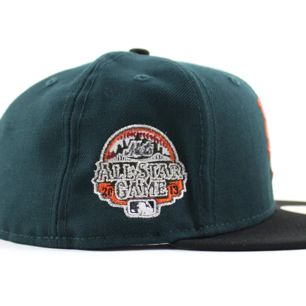 New York Mets 2013 All-Star Game New Era 59Fifty Fitted Hat (GITD Green Black Olive Under Brim)