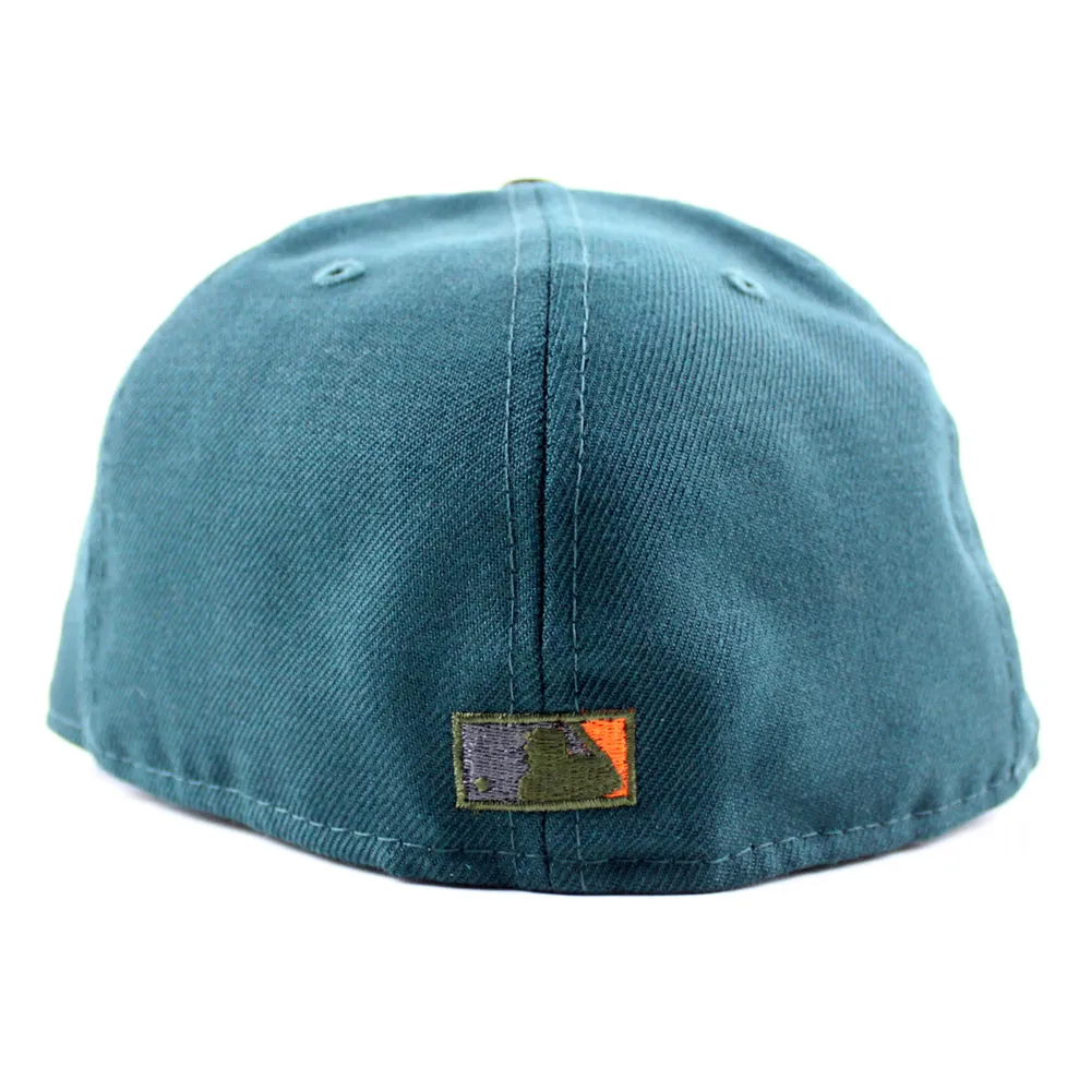 New York Mets 2013 All-Star Game New Era 59Fifty Fitted Hat (GITD Green Black Olive Under Brim)