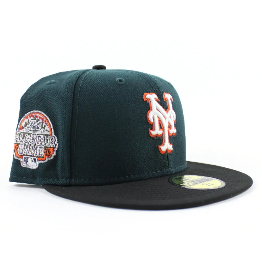 New York Mets 2013 All-Star Game New Era 59Fifty Fitted Hat (GITD Green Black Olive Under Brim)