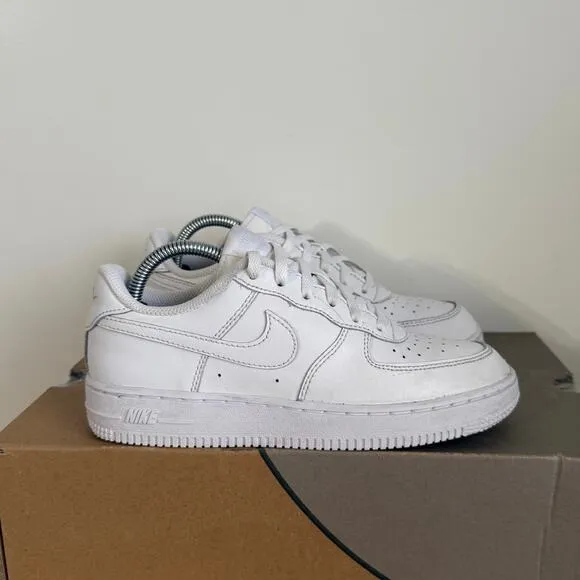 Nike Air Force 1 ‘Triple White’ Kids Sneakers - SZ 3 Y