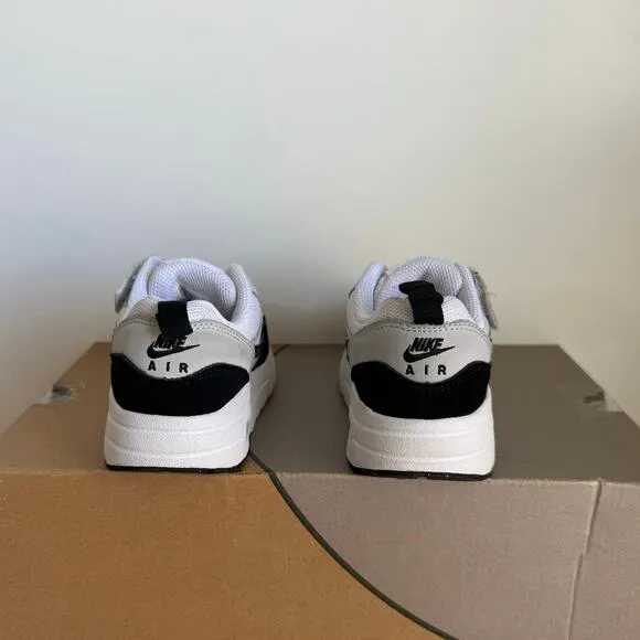 Nike Air Max 1 EasyOn White/Black Little Kids Sneakers - SZ 11 C