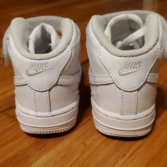 Nike White Air Force Ones Mid TD 10c