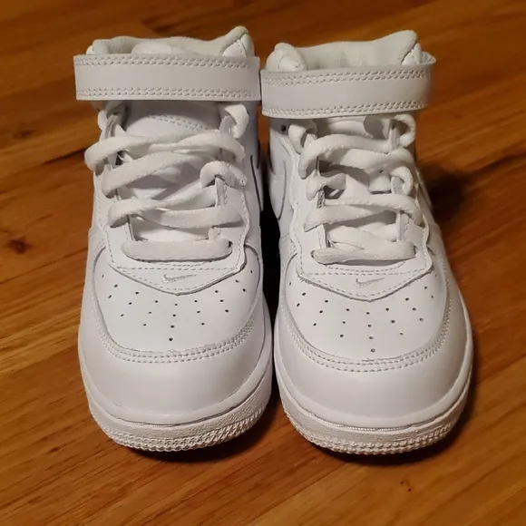 Nike White Air Force Ones Mid TD 10c