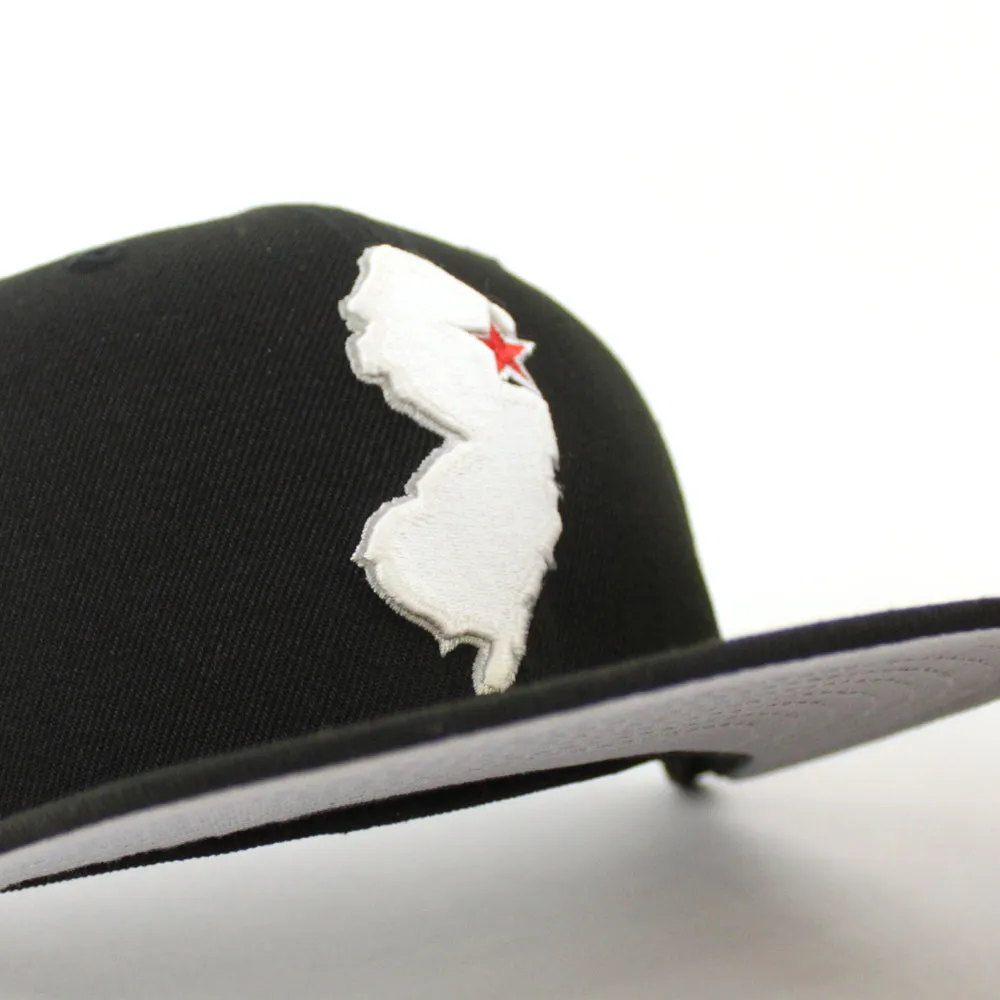 NJ State New Era 59Fifty Fitted Hat (GITD Black Gray Under Brim)