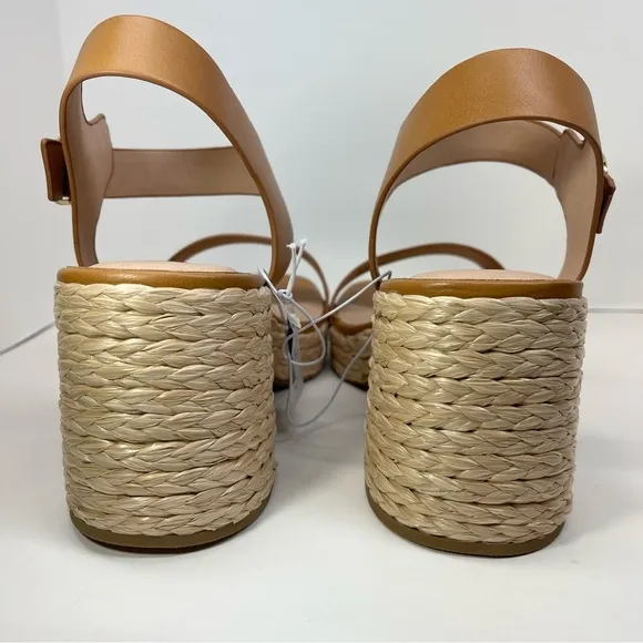 NWT TORRID Two Piece Platform Heeled Rope Sole Sandal Size 12WW