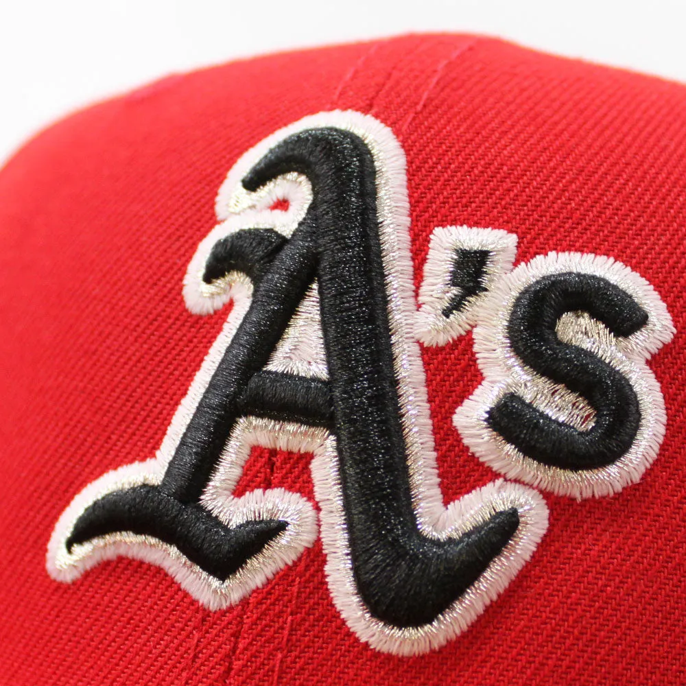 Oakland Athletics 1987 All-Star Game New Era 59Fifty Fitted Hat (GITD Red Green Under Brim)