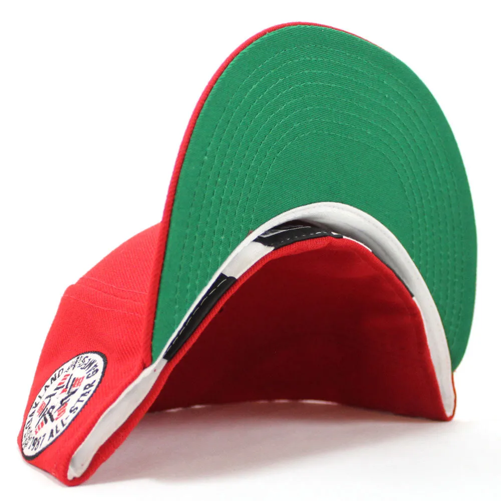 Oakland Athletics 1987 All-Star Game New Era 59Fifty Fitted Hat (GITD Red Green Under Brim)
