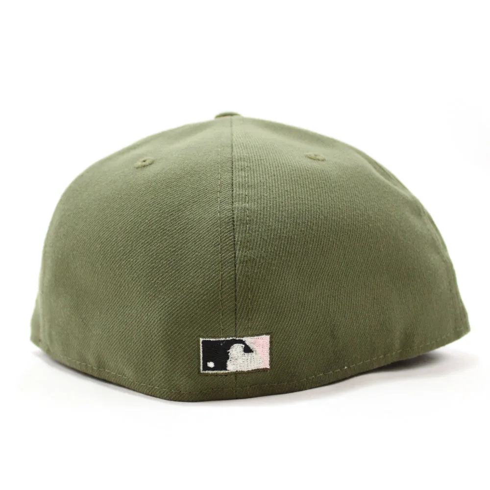 Oakland Athletics 1989 World Series Battle of The Bay New Era 59Fifty Fitted Hat V2 (Olive Green Under Brim)