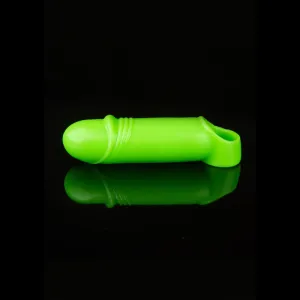 OUCH! Glow In The Dark Smooth Thick Stretchy Glow in Dark 16 cm Penis Extension Sleeve