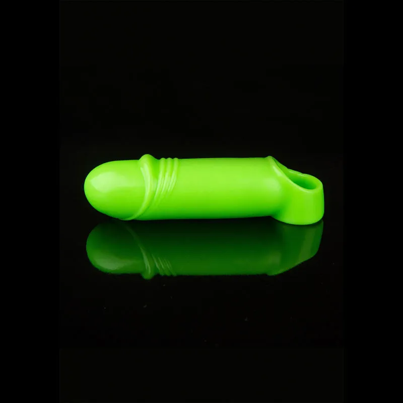 OUCH! Glow In The Dark Smooth Thick Stretchy Glow in Dark 16 cm Penis Extension Sleeve