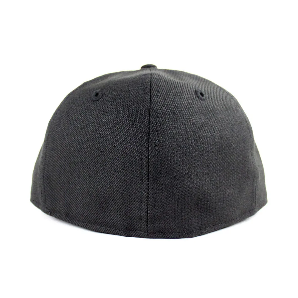 Paper Bird Origami New Era Fitted 59Fifty Hat (Black Glow in the Dark Gray Under Brim)