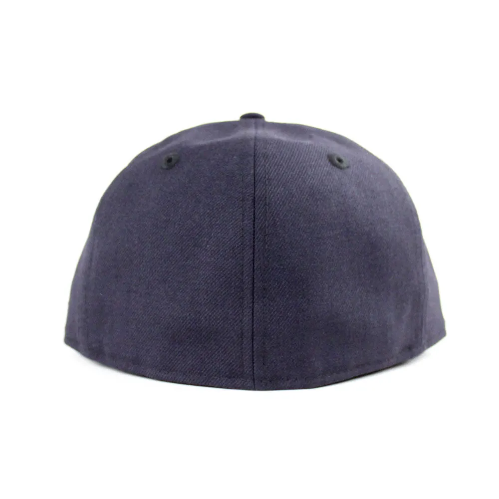 Paper Bird Origami New Era Fitted 59Fifty Hat (Navy Glow in the Dark Gray Under Brim)