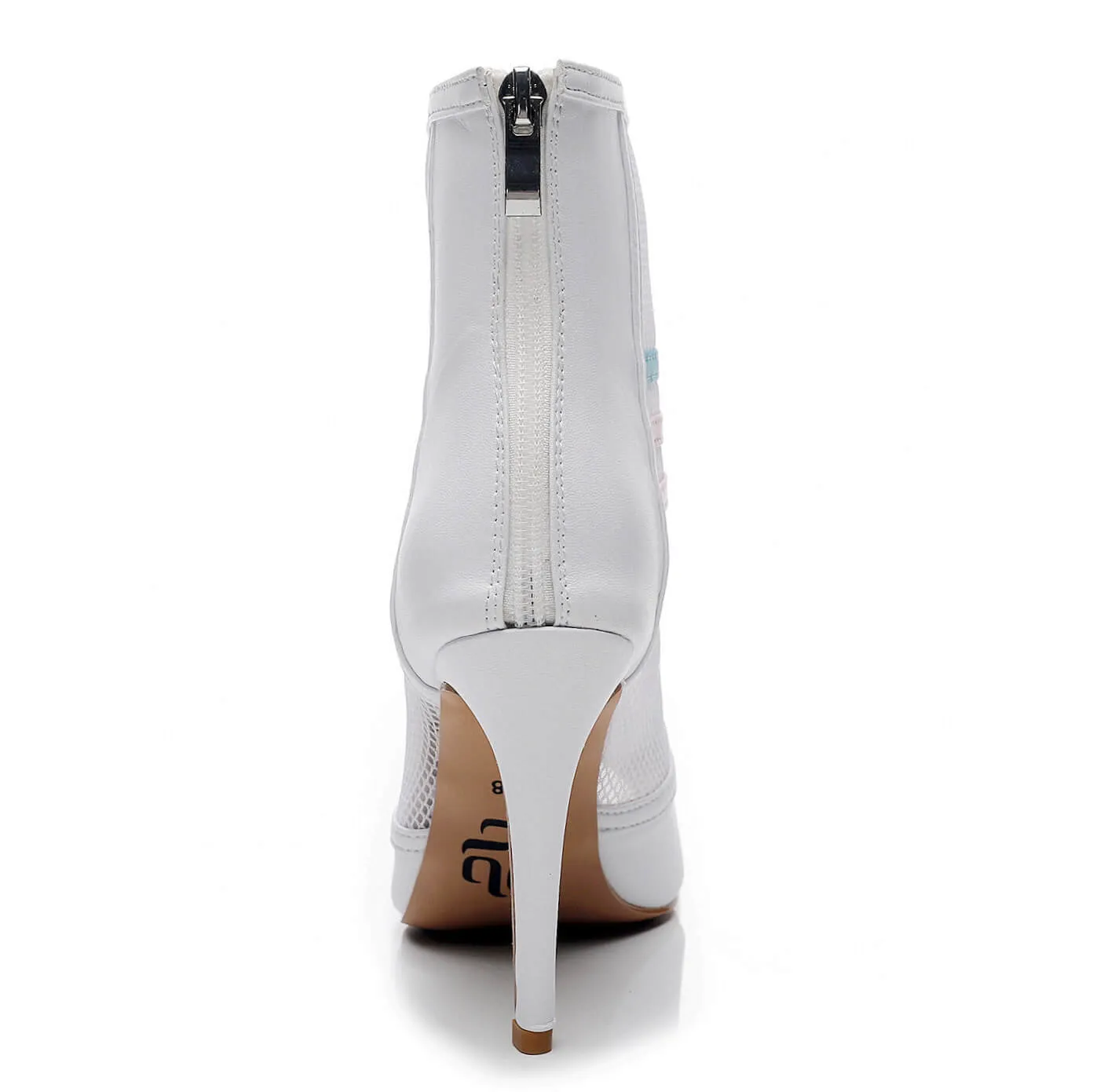 Persevere - White Vegan Leather - Rubber Sole