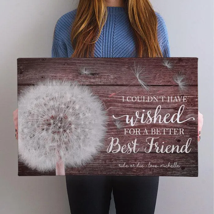 Personalized Canvas Dandelion Wall Decor for Mom, Grandma or Daughter