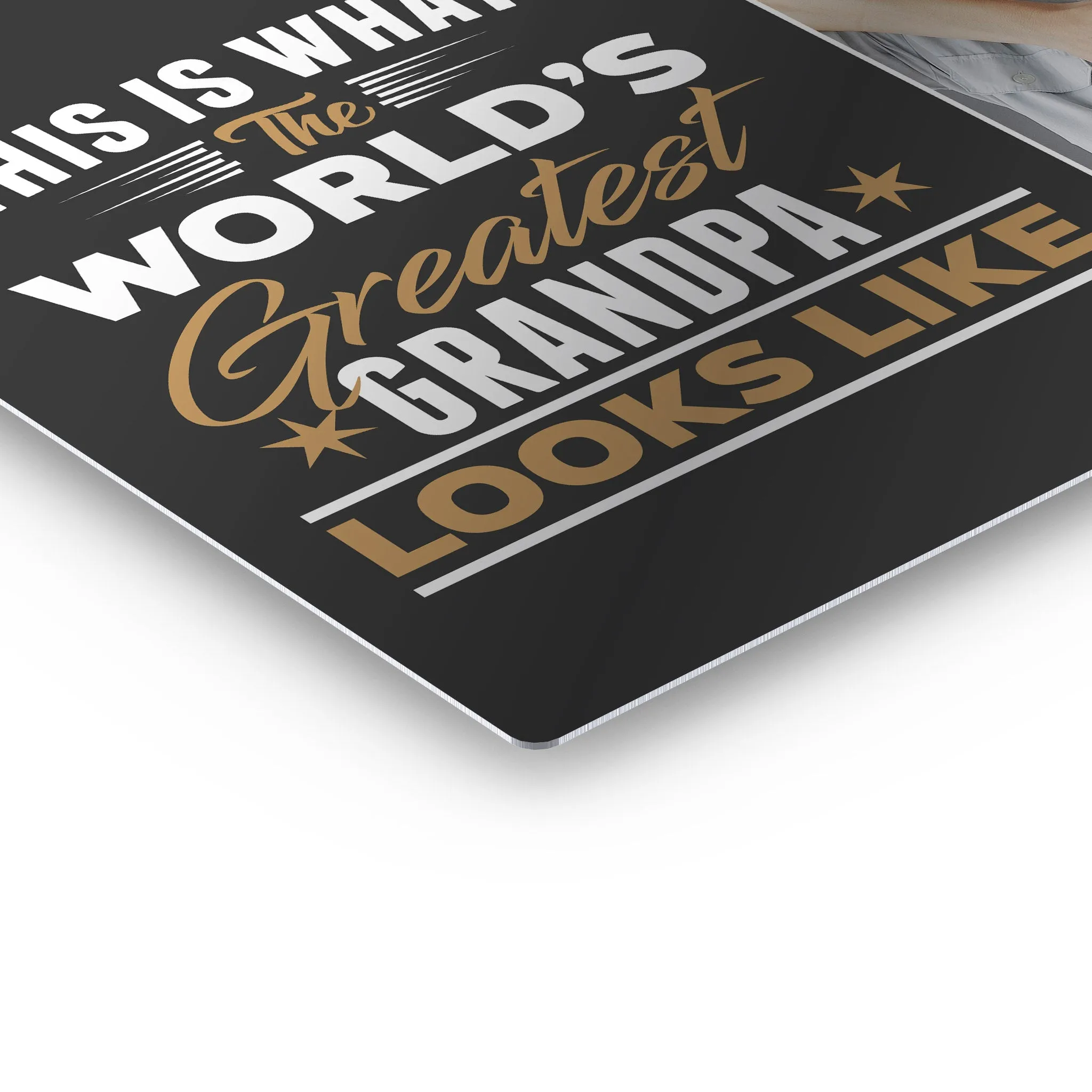 Personalized Father Gift Wall Art Custom Photo This is What the World's Greatest Grandpa Looks Like