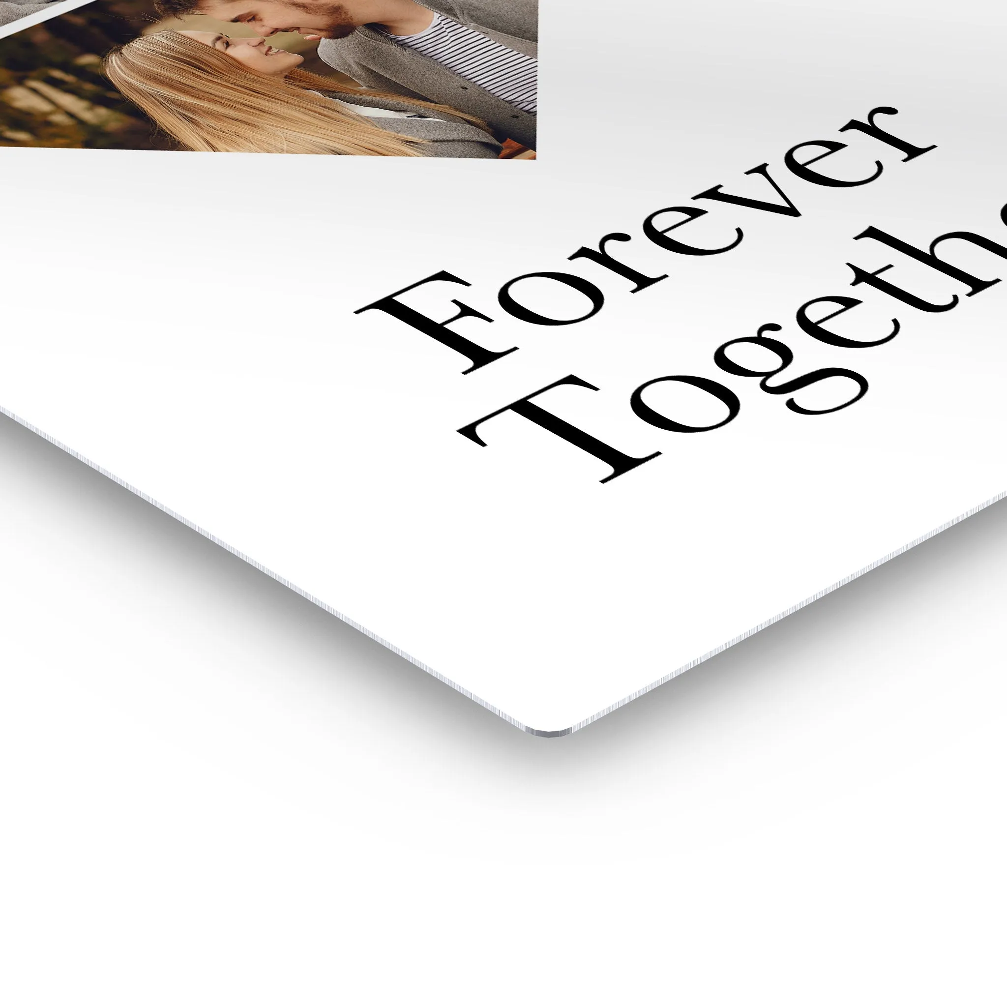 Personalized Gift Wall Art Custom Photo Collage Hearth Shape and Customized Text