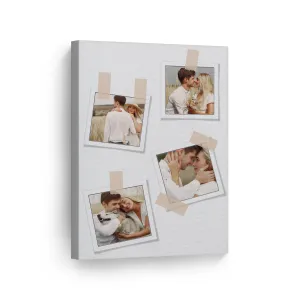 Personalized Gift Wall Art Custom Photo Collage with Polaroid Frames