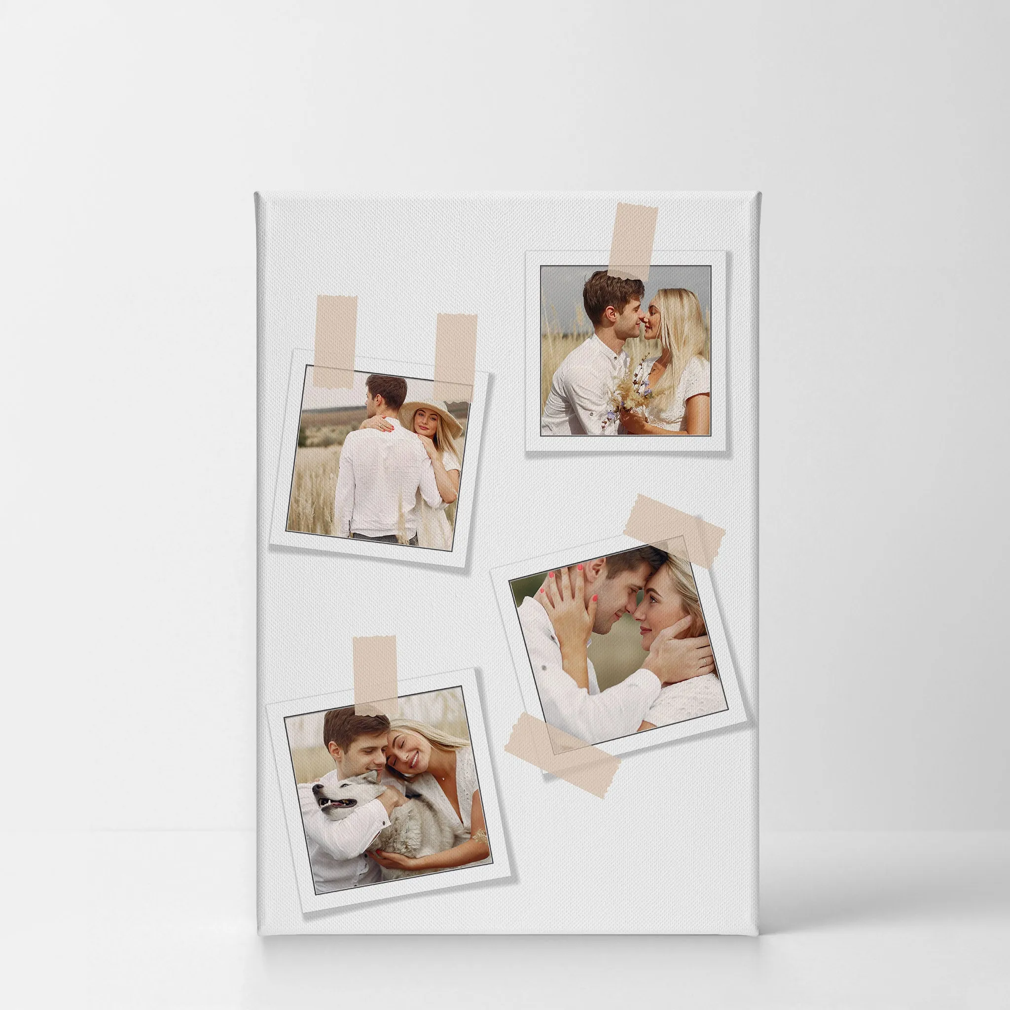 Personalized Gift Wall Art Custom Photo Collage with Polaroid Frames