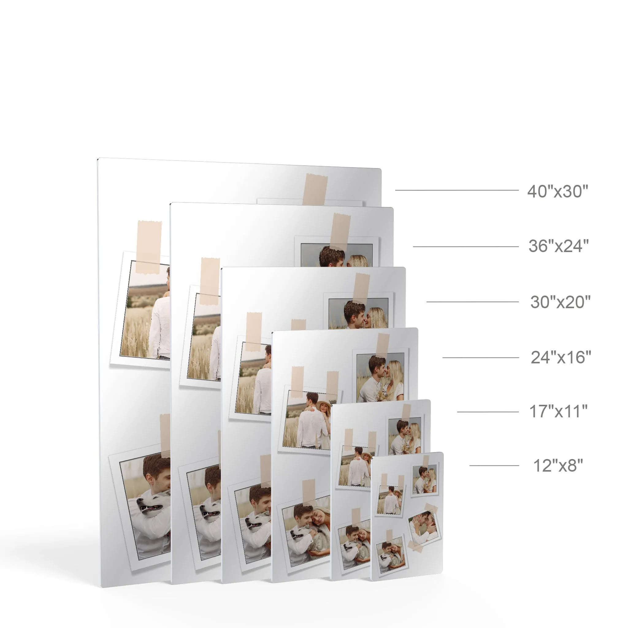 Personalized Gift Wall Art Custom Photo Collage with Polaroid Frames