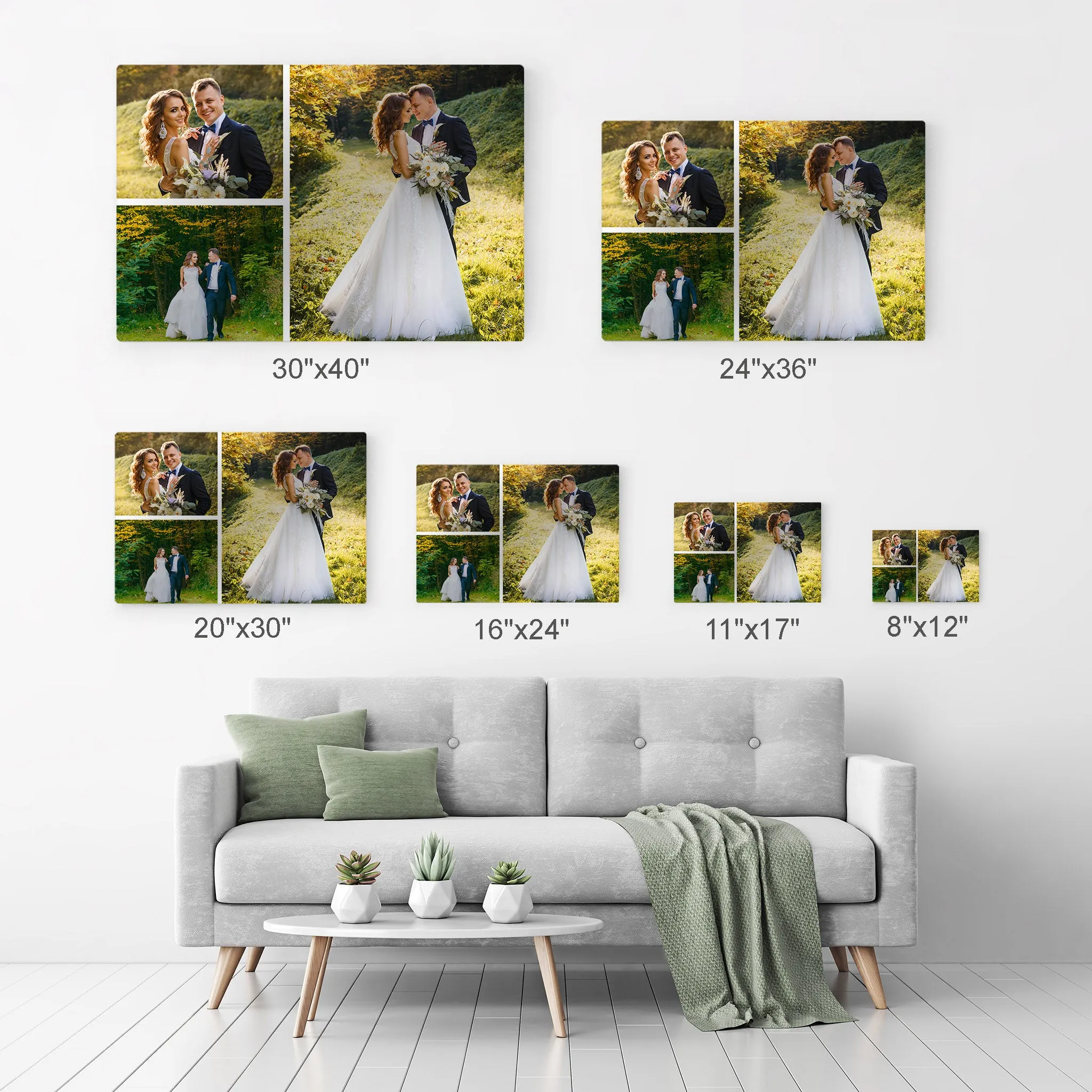 Personalized Gift Wall Art Custom Photo Collage