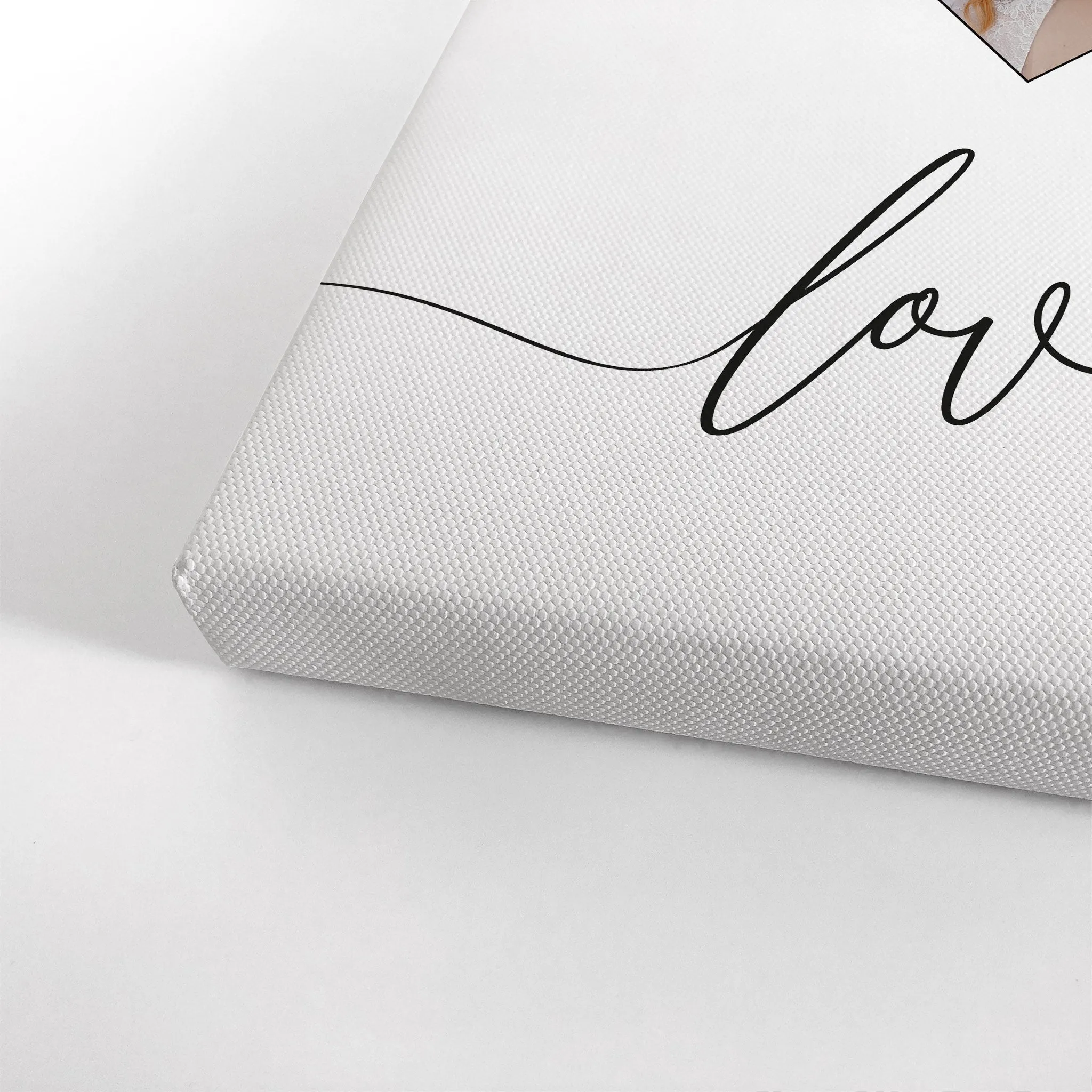 Personalized Gift Wall Art Custom Photo Hearth Shape with Love Text