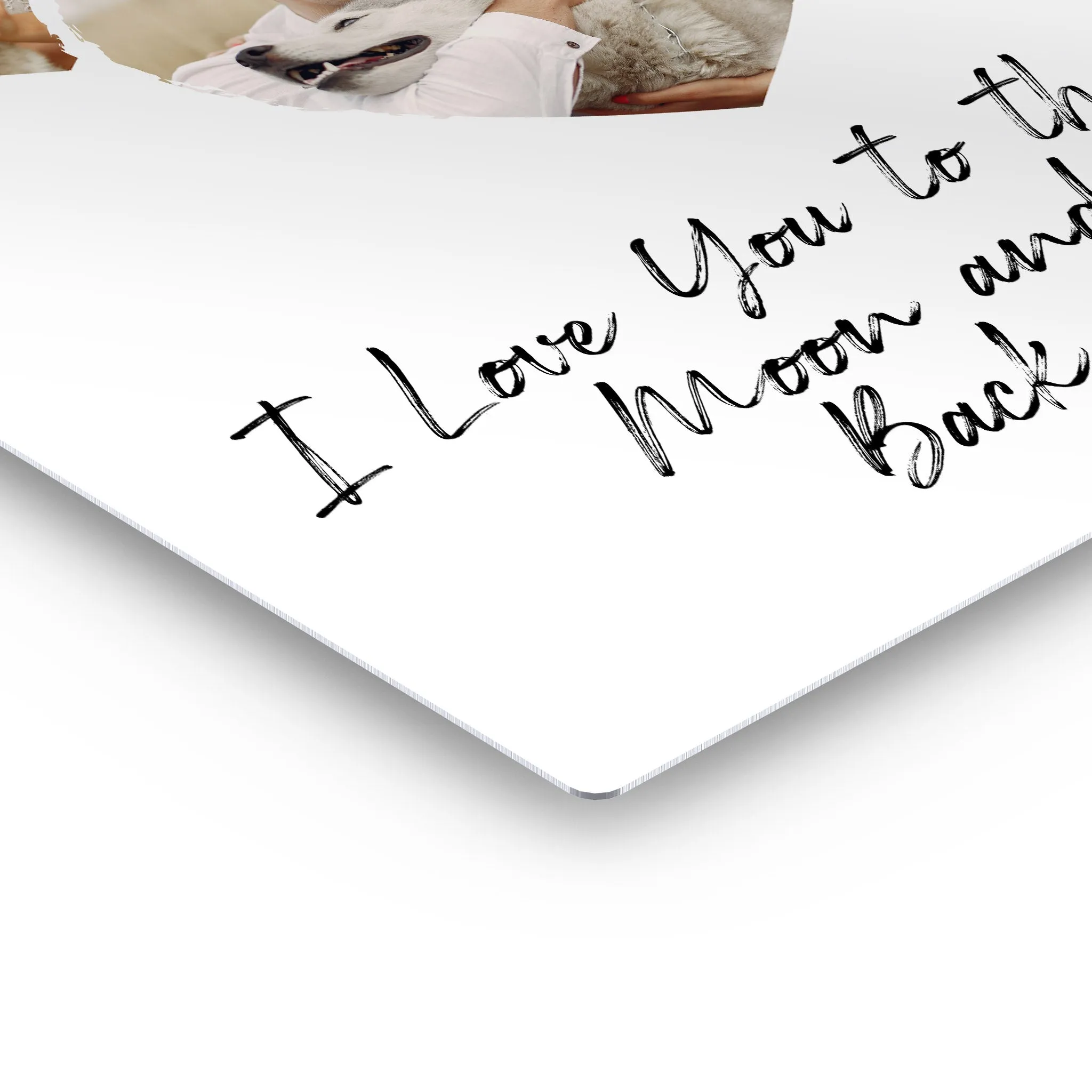 Personalized Gift Wall Art Heart Custom Photo Collage with Customized Text