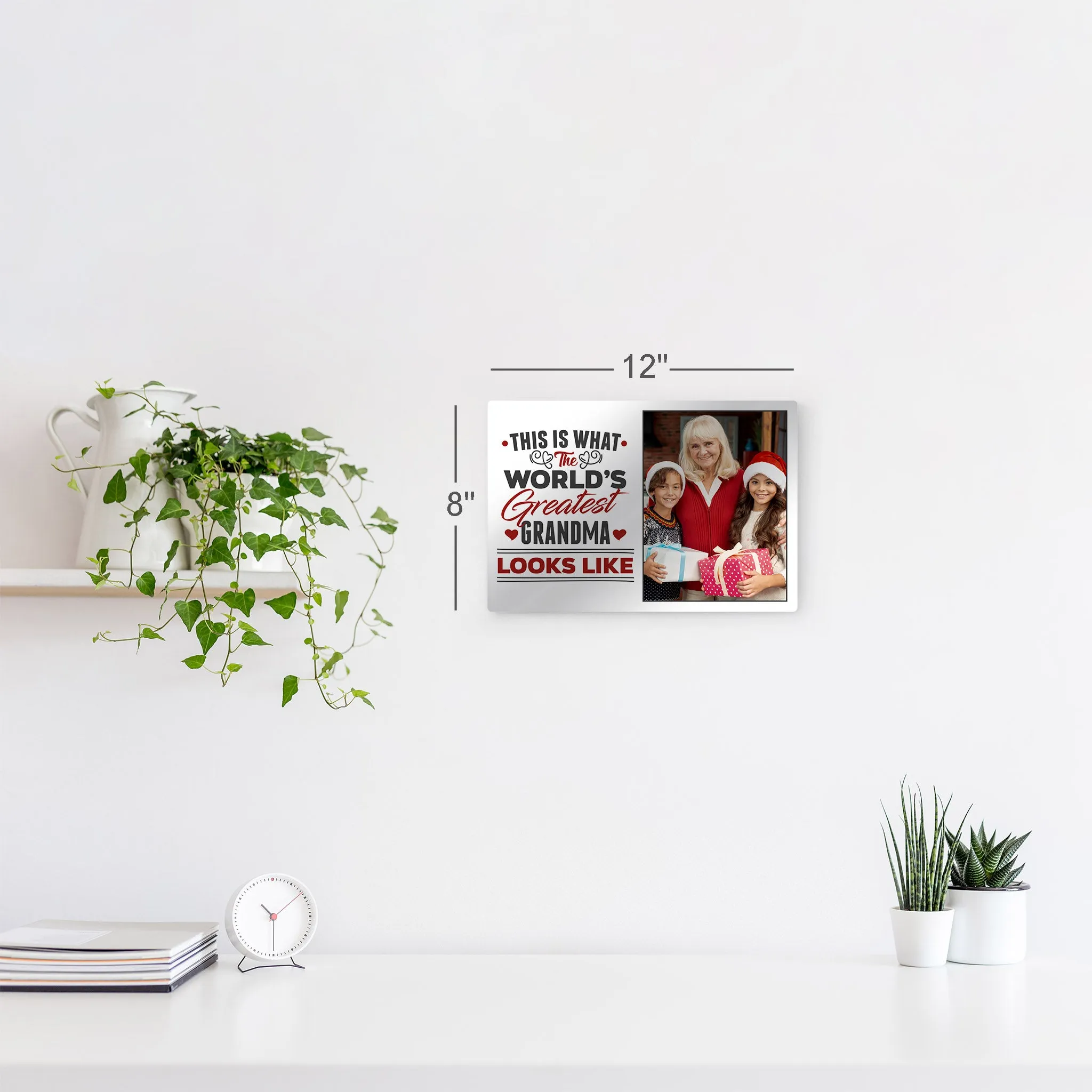 Personalized Mother Gift Wall Art Custom Photo This is What the World's Greatest Grandma Looks Like