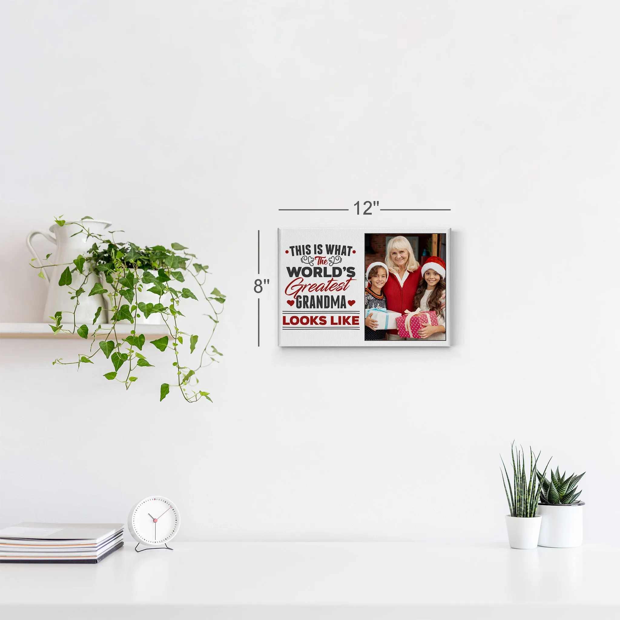Personalized Mother Gift Wall Art Custom Photo This is What the World's Greatest Grandma Looks Like