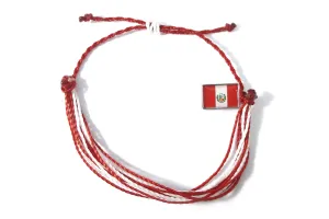 Peruvian Friendship Bracelet Peru Flag Style
